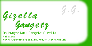 gizella gangetz business card